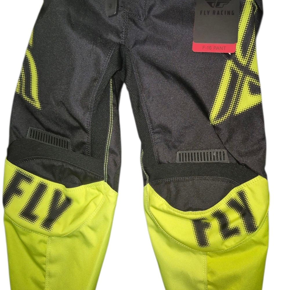 Fly Racing Kids Bottoms - Black and Yellow